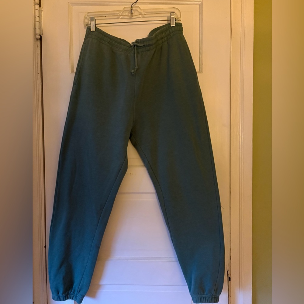 PacSun Men's Teal Sweat Joggers with Drawstring